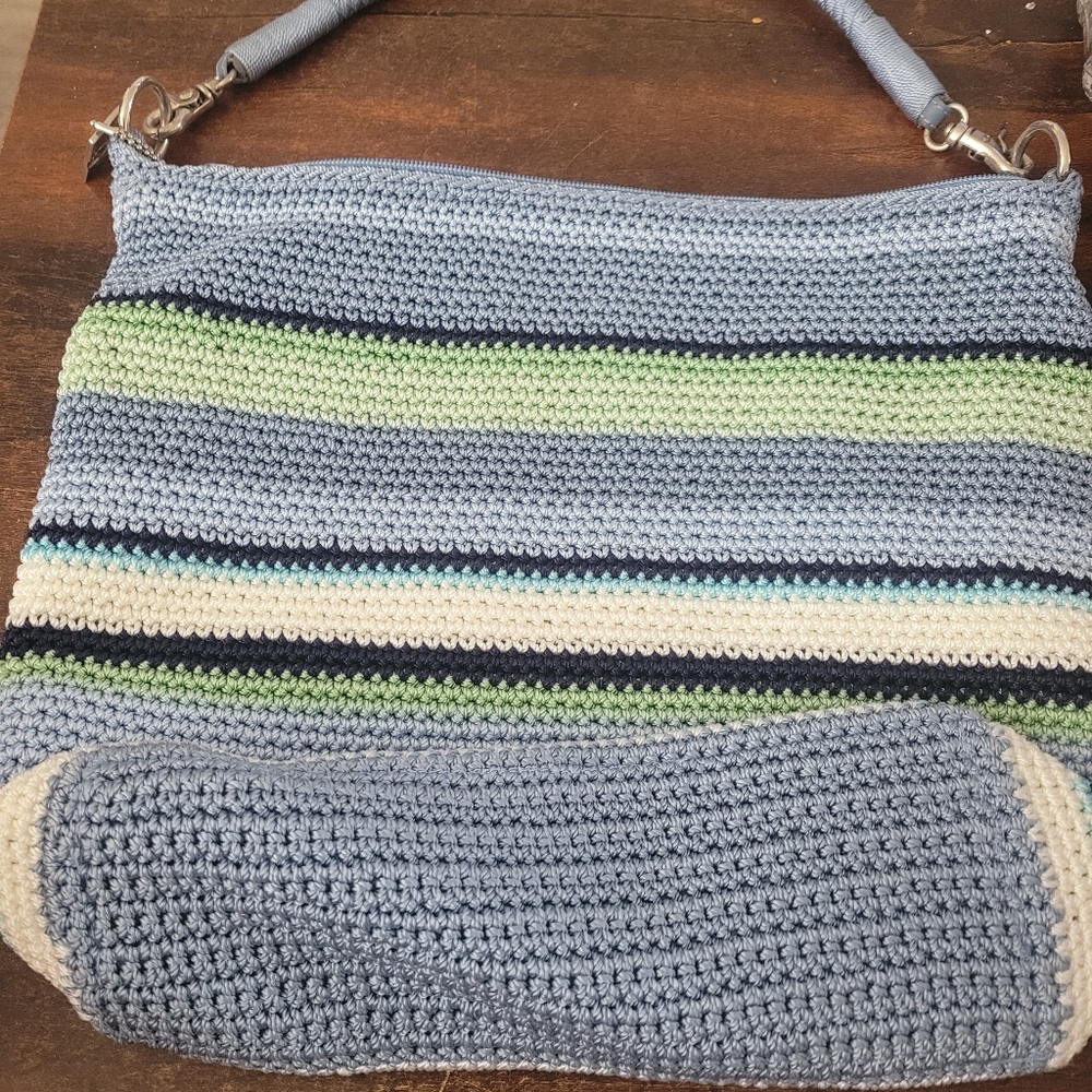 Lina Colorful Crochet Tote Purse EUC - Picture 3 of 13